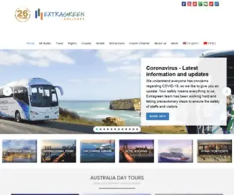 Extragreen.com.au(Extragreen Holidays) Screenshot