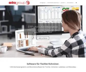 Extragroup.de(Extragroup GmbH: CAD und Branchensoftware für Tischler und Schreiner) Screenshot