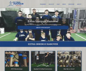 Extrainnings-Hanover.com(Baseball & Softball Instruction) Screenshot