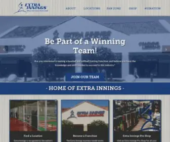 Extrainnings.us(Extra Innings Indoor Baseball & Softball Training Centers) Screenshot