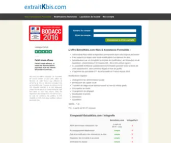 Extraitkbis.com(Extrait KBIS) Screenshot