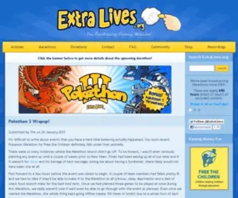 Extralives.org(Contact Support) Screenshot