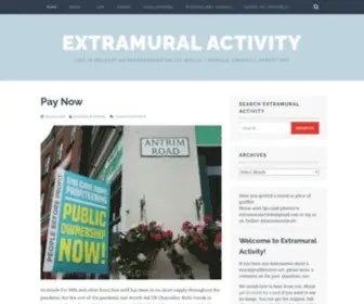 Extramuralactivity.com(Life in Belfast as represented on its walls) Screenshot