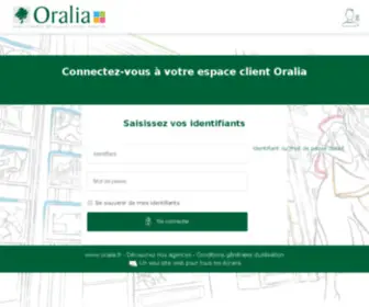 Extranetoralia.fr(Acces clients) Screenshot