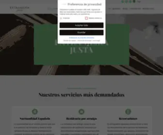 Extranjeriajusta.com(Extranjería Justa) Screenshot