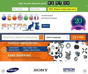 Extraparts.com(Printer Parts Supplier) Screenshot