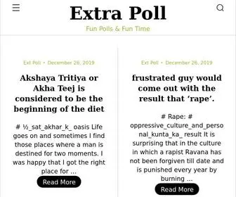 Extrapoll.com(Fun Polls & Fun Time) Screenshot