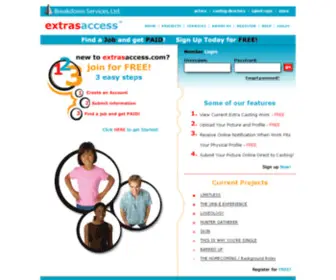 Extrasaccess.com(Extras access (SM)) Screenshot