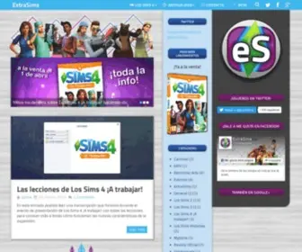 Extrasims.es(La parte extra del mundo de Los Sims) Screenshot