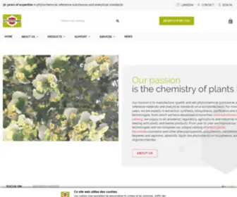 Extrasynthese.us(Phytochemical reference substance and analytical standard) Screenshot