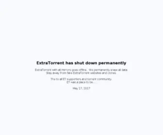 Extratorrentonline.com(ExtraTorrent.cc The World's Largest BitTorrent System) Screenshot