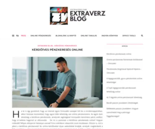 Extraverz.com(Extraverz Blog) Screenshot