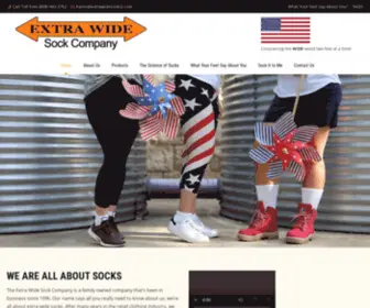 Extrawidesockco.com(Extra Wide Sock Company) Screenshot