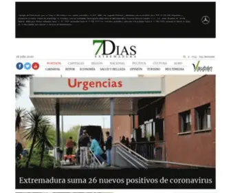 Extremadura7Dias.com(Diario digital de Extremadura) Screenshot