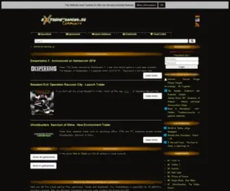 Extreme-Gaming.us(Gaming Portal with Cheat Codes) Screenshot