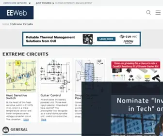 Extremecircuits.net(Electronics Circuits Diagrams) Screenshot