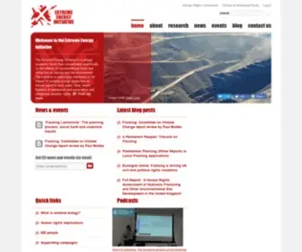 Extremeenergy.org(Extreme Energy InitiativeExtreme Energy Initiative) Screenshot