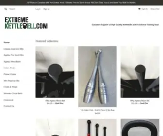 Extremekettlebell.com(Kettlebells Barbells Bumper plates in Toronto Ontario Canada) Screenshot