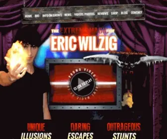 Extrememagicoferic.com(The Extreme Magic Of Eric Wilzig) Screenshot