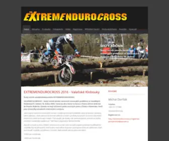 Extremendurocross.cz(EXTREMENDUROCROSSValašské Klobouky) Screenshot