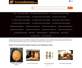 Extremepumpkins.com(Extreme Pumpkin Carving) Screenshot