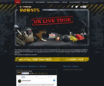 Extremerobots.co.uk(Robot Extreme Fighting Live Tickets Robots at War 2020) Screenshot