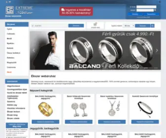 Extremesilver.eu(Jewelry webshop) Screenshot