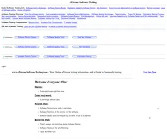 Extremesoftwaretesting.com(Software Quality Assurance. Software Testing Resources) Screenshot