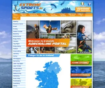 Extremesports.ie(Extreme Sports Ireland) Screenshot