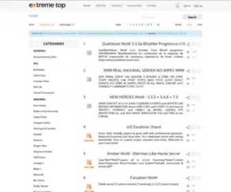Extremetop.com(Top Online Games) Screenshot