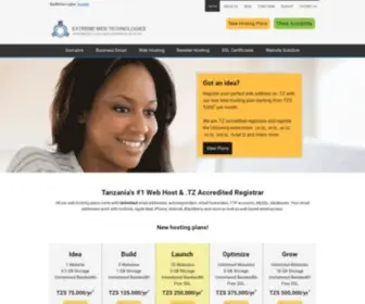 Extremewebtechnologies.com(Tanzania Web Hosting) Screenshot