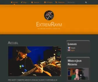 Extremraym.com(Raymond Radet's website) Screenshot