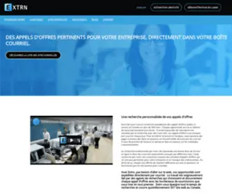 EXTRN.ca(Appels d'offres du Canada pertinents pour votre entreprise) Screenshot