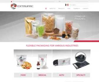 Extrupac.com(Empaques) Screenshot