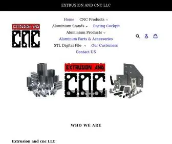 Extrusionandcnc.com(Extrusion and CNC) Screenshot