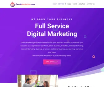 Exudemarketing.com(HOME) Screenshot