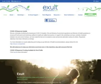 Exult.co.nz(Helping non) Screenshot