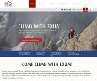 ExumGuides.com(Climb the Grand Teton with Exum Mountain Guides) Screenshot