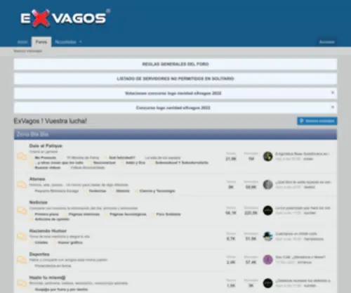 Exvagos.com(Foro de descargas) Screenshot