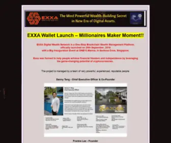 Exxa-Wallet.info(EXXA Launch HUMONGOUS Opportunity) Screenshot