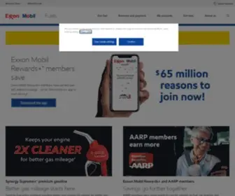 Exxon.com(Gasoline, Gas Cards, and Gas Savings) Screenshot