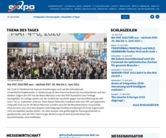 Exxpo.com(Das Messeportal) Screenshot