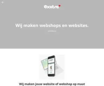 Exxtra.nl(Wij maken webshops en websites beter) Screenshot