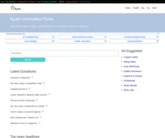 Eyanl.com(Eyanl Information Portal) Screenshot