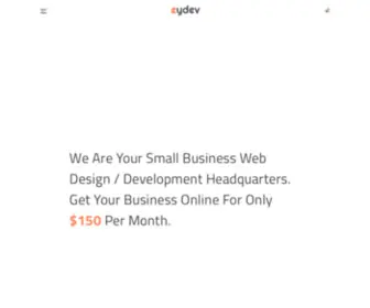 Eydev.com(Small business website solutions) Screenshot