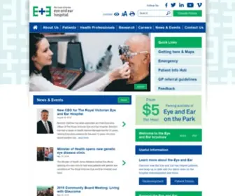 Eyeandear.org.au(Royal Victorian Eye and Ear Hospital) Screenshot