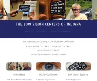 Eyeassociates.com(The Low Vision Centers of Indiana) Screenshot