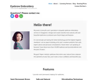 Eyebrowembroidery.com(Eyebrow Embroidery) Screenshot