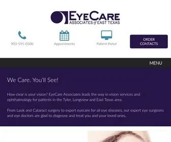 Eyecaretyler.com(EyeCare Associates Tyler) Screenshot