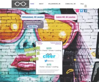 Eyecovision.com(Brooklyn based Optical Boutique) Screenshot